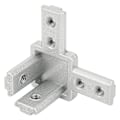Miniatyrbild 3 av 5: 5 st 3-vägs hörnkoppling 90 grader Zinklegering Fästelement för T-formade aluminiumprofiler (Europeisk standard 3030)