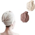 Miniatyrbilde 3 av 8: Turbanhåndkle, Hårhåndkle, Håndkle for hår, Håndkle