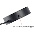 Miniatyrbild 3 av 6: USB 8-portars låda Multi Data Transmission USB 2.0 Hub Rund form Multi-Port Splitter Laddare Adapter Ersättning med LED för USB-enheter, Telefon, USB