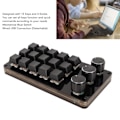 Miniatyrbilde 4 av 8: Mini tilpasset tastatur 15 taster 3 knotter programmerbar blå bryter Hot Swappable programmering makro tastatur for dataspill