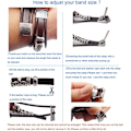 Miniatyrbilde 5 av 5: Fancy Bands (Small Mediume Large xl ) med rustfritt stål Clas