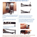 Miniatyrbillede 5 af 5: Fancy Bands (Small, Medium, Large, XL) med rustfrit stålspænde