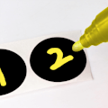 Miniatyrbilde 4 av 5: 2 ruller 1000 stk 1” runde fargekodingssirkel-klistremerkeetiketter