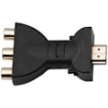 Miniatyrbilde 3 av 4: HDMI hann til 3 RCA hunn kompositt AV lyd- og videoadapterkonverter--