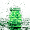 Miniatyrbild 3 av 5: Vase Füller Perlen Edelsteine ​​Wassergel Perlen Wachsende Kristallperlen Hochzeit Herzstück Dekoration (Transparent）