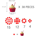 Miniatyrbillede 3 af 5: Cupcake-stativ, fireetagers cirkulær akryl cupcake-displaystativ,