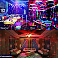 Miniatyrbild 4 av 5: Tåligt ABS-skal Diskokula Partybelysning, Fjärrstyrd RGB för Anpassningsbar Atmosfär, Förbättra Dina Fester Med Multifunktionella Sceneffekter