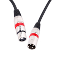 Miniatyrbillede 3 af 5: 3-polet XLR-kabel han til hun M/F afskærmet lydkabel til mikrofonmixer 1M