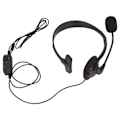 Miniatyrbillede 2 af 8: S480 Telefon Headset 3,5 mm Stik Støjreduktion Justerbar Enkelt Øre Kundeservice Headset til Computere Sort