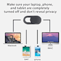Miniatyrbild 4 av 4: Set med 2 webbkameraskydd, skjutreglage för webbkameraskydd, ultratunt webbkameraskydd, integritetsskydd för webbkameraskydd för MacBook, iPad, iPhone, bärbar dator, PC,