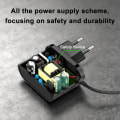Miniatyrbillede 7 af 8: Hvid europæisk standard 122V2A netadapter - lige 3,5*1,35