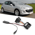 Miniatyrbilde 1 av 8: Bil Bluetooth 5.0 AUX‑IN Kabel Lydadapter Passer for Citroen C2/ C3/ C4/ C5/ C6 med Mikrofon