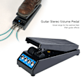 Miniatyrbild 6 av 8: Daphon DF1511A Gitarr Stereo Volympedal DJ Gitarr Effektpedal Dubbel Ingång & Utgång