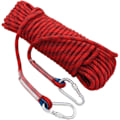 Miniatyrbild 1 av 9: Klättrep 12 mm diameter med 2 karbinhakar, säkerhetsrep i nylon med hög hållfasthet, extremt rivbeständigt upp till 1200 kg, längd 20M