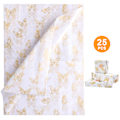 Miniatyrbild 1 av 6: 25 st gyllene fjärilspapper, presentpapper i bulk, presentpapper för födelsedagar, fester och bröllop, shower DIY-hantverk