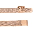 Miniatyrbild 3 av 8: Justerbart ersättningsarmband för klocka, andningsbart viklås, snabbkoppling, armband i rostfritt stål för Mi Band 8, roséguld