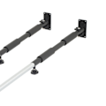Miniatyrbilde 5 av 8: Veggmontert stativ 62‑102cm justerbar 40KG bærende aluminiumslegering holder støttebrakett for verktøykasse