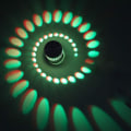 Miniatyrbillede 6 af 7: 3W RGB LED væglampe spiral belysning korridor lampe soveværelse indendørs