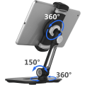 Miniatyrbilde 5 av 10: Nettbrettholder, Universal iPad-stativ 360° rotasjon for iPad Pro Air Mini, Samsung Galaxy Tab, Kindle, smarttelefoner og nettbrett fra 4,7 til 12,9 tommer -