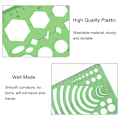 Miniatyrbilde 6 av 8: Sirkelmaler Måling Geometri Linjal Plast Geometrisk