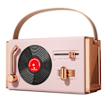 Miniatyrbild 1 av 5: Rosa utomhus Bluetooth-högtalare bärbar dekorativ hög ljudkvalitet USB-minnen stöd retro Bluetooth-högtalare för vardagsrumskontor