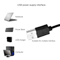 Miniatyrbilde 4 av 8: LED-ringlys for skrivebord med USB-fylllys og stativ for telefonholder til sminke, live-sending