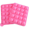 Miniatyrbillede 5 af 7: 20 Hulrums Silikone Pink Lollipop Fest Kage Bageform