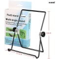Miniatyrbilde 6 av 6: Sammenleggbart nettbrettstativ med flere vinkler, universalt justerbart skrivebordsstativ i metall med 180° rotasjon for iPad 10,2", iPad Pro 11"/12,9" 2020/2018, iPad Air,