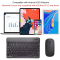 Miniatyrbild 3 av 5: Rechargeable Bluetooth Keyboard and Mouse Combo Ultra-Slim Portable Compact Wireless Mouse Keyboard