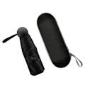 Miniatyrbillede 3 af 5: Kapselparaply Mini Lomme UV-resistent 2 Brug 5 Sektion 8 Kantet Udendørs Tilbehør Sort