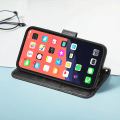 Miniatyrbild 3 av 5: PU Läder Stativ Korthållare Strap Flip Cover för iPhone 14