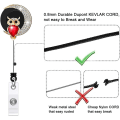 Miniatyrbillede 3 af 6: Tilbageholdelig badgeholder-rulle, sød håndlavet bling-rhinsten-ID