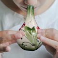 Miniatyrbillede 4 af 6: 6-huls ocarina, alt C, glaseret keramik, smukt design, gaveidé