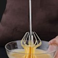 Miniatyrbillede 5 af 5: Rustfrit stål roterende trykpisker mælkeskummer roterende