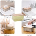 Miniatyrbild 5 av 5: Modern minimalistisk genomskinlig servettboxhållare rektangulär