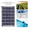 Miniatyrbild 7 av 10: 6W 5V Mini solpanel Vattentät Lätt USB Solladdningspanel för Mobiltelefoner Laddningsplattor Digitalkameror