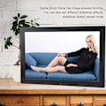 Miniatyrbild 7 av 8: 17 tums LED Digital Fotoram Multifunktionell Videospelare Smart Bildram med IR Fjärrkontroll 100‑240V HK17D EU-kontakt