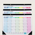 Miniatyrbilde 3 av 3: 2022-2023 Skrivebords-/veggkalender 2-i-1, tykt papir w