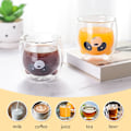 Miniatyrbild 2 av 7: Söta muggar Dubbelväggig glas Panda Mugg Klar Kaffe Mugg Mjölkkopp