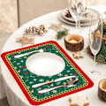 Miniatyrbillede 4 af 6: Sæsonbestemte vinterjulebordsplader til festkøkkenspisning