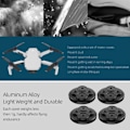Pikkukuva 2 / 5: 4 kpl Mini 2 moottorikotelon suojakorkki DJI Mini 2/Mini SE -lisävarusteille, vedenpitävä ja pölytiivis alumiinimoottorikorkki