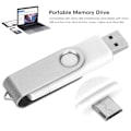 Miniatyrbild 4 av 4: 2 i 1 USB-minne OTG U Disk Minnessticka Micro USB Datalagring Vit CW1004032GB