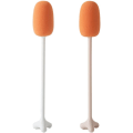 Miniatyrbillede 1 af 7: Metulip 2-pak svampflaskebørste med stativ 8,6 tommer lang