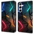 Wallet Case for Samsung Galaxy A16 5G 4G with Stand and Pattern Print in PU Leather Light Cracks