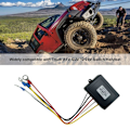 Miniatyrbilde 4 av 5: 12V vinsj trådløs fjernkontrollsett 434MHz 50ft lang rekkevidde med indikatorlys for lastebil ATV