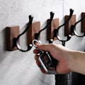 Miniatyrbillede 4 af 5: Vægkroge Håndklædekroge Badekåbekroge Tunge frakkekroge i træ