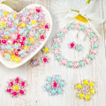 Miniatyrbillede 3 af 4: 3 pakker akrylperler, stjernefrostede DIY-perler