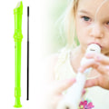 Miniatyrbillede 1 af 8: 8‑Huls Klarinet ABS Transparent med Rengøringsstang Bærbar Diskantblæseinstrument Fluorescerende Grøn