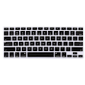 Miniatyrbild 2 av 2: Tangentbordsskydd för MacBook Font Matching Vattentät Dammtät Silikon Tangentbordsskydd Svart US-version 11 tum Air (A1465)