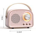 Miniatyrbild 2 av 5: Retro Bluetooth-högtalare, trådlös vintage-högtalare, utomhus